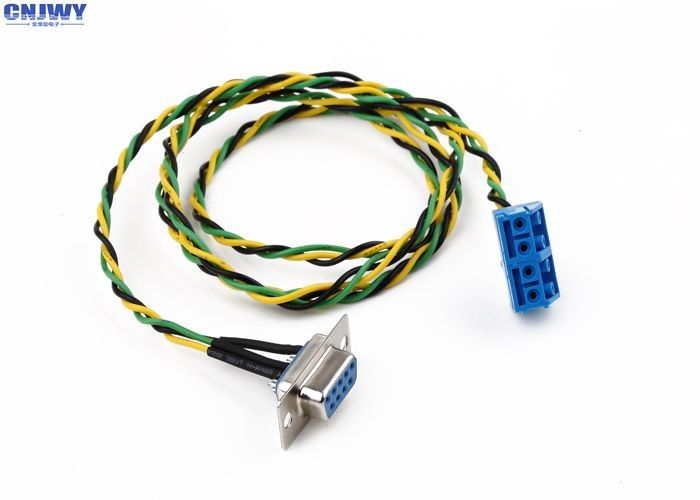 9 pin nữ D - Sub xe dây chuyền dây chuyền cắm trong khối đầu cuối sợi màu sắc