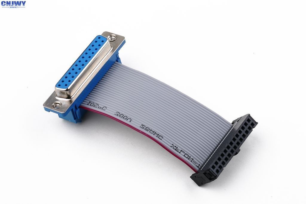D Sub 15 Ways Female 14 Pin Ribbon Cable, Custom 2mm Pitch Hard Disk Data Cable