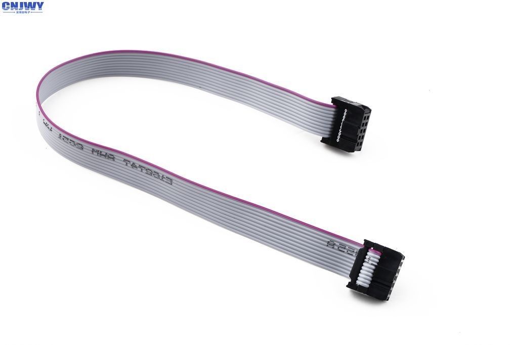 Custom 10 Pin Flat Ribbon Cable, 2.54 mm 10 Way Idc Ribbon Cable Assembly