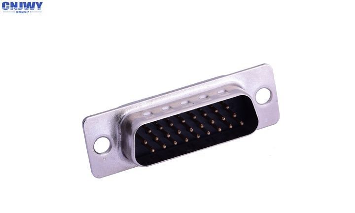 3 hàng Db 26 Pin Connector, 180 độ D Sub Male Connector đồng hợp kim
