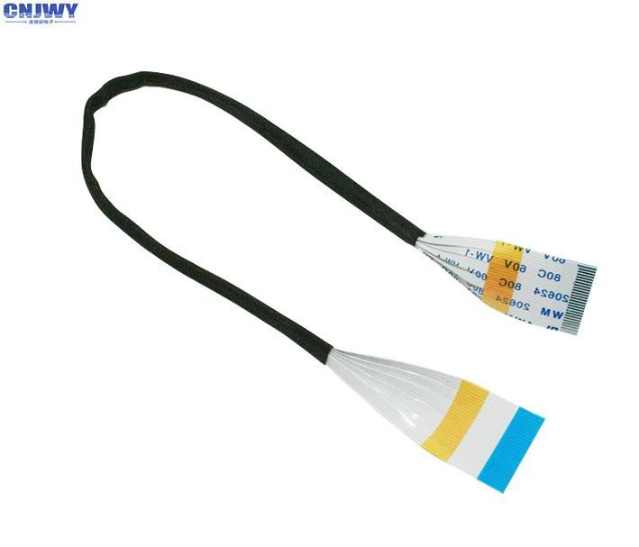 Cáp dây chuyền 1mm pitch ribbon, 30 Ways A Type Shielded Flat Flex Cable