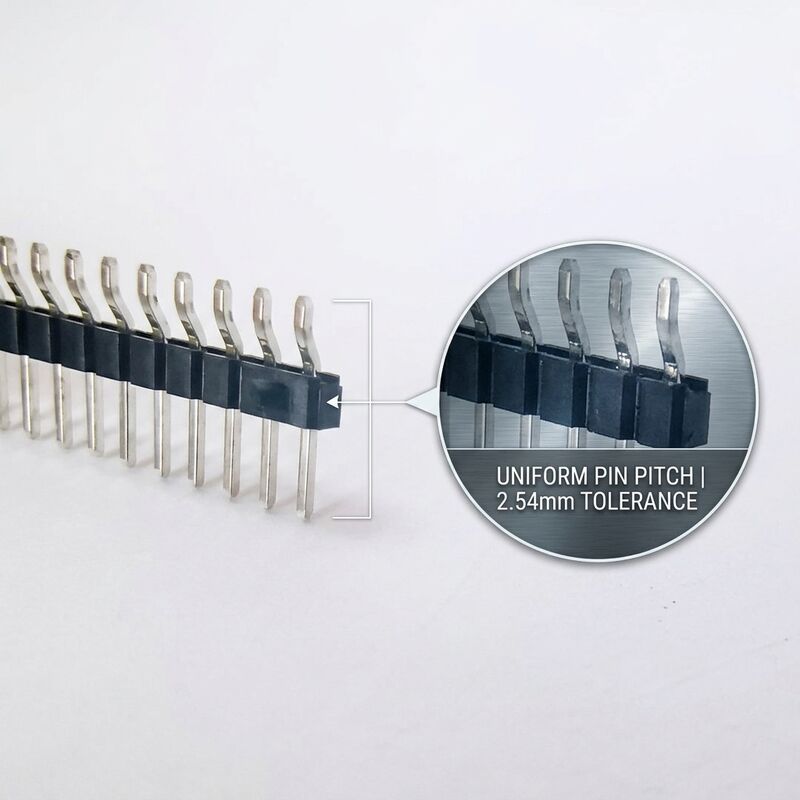 Đầu nối chân cắm đực SMT hàng đôi 1.27mm bước răng nhỏ Thiết kế gắn bề mặt PCB nhỏ gọn