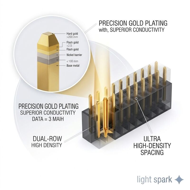 2,54mm Cao độ hiện tại 5A Đầu nối kép đầu nối nữ Ổ cắm nguồn PCB
