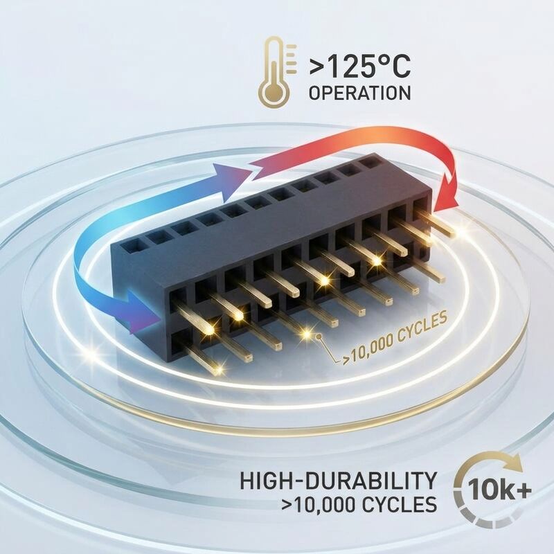 0.5mm Pitch Ultra Fine Mezzanine Female Header Connector Dual Row 2x30P Stacking PCB Socket