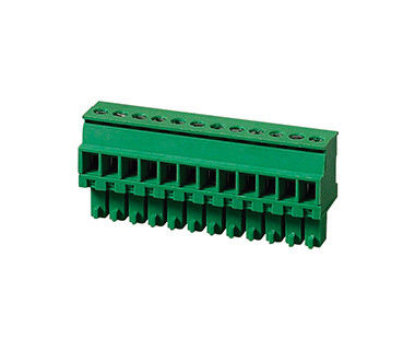 PA66 SN Bọc 30-16AWG Kết nối khối đầu cuối CPT 3.81mm Pitch 1 * 10P Xanh
