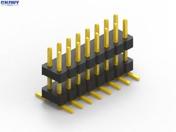 2.54 mm Đàn ông Smd Pin Header, Vàng Contact Material Connector Pin Header