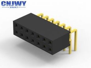 2mm Pitch Connector nữ, qua lỗ nhựa góc phải đầu nữ