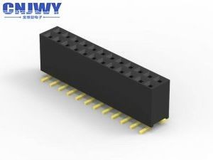 Chất kết nối đầu PCB 20 pin bền 1mm Pitch PA6T Hai hàng đầu pin nam