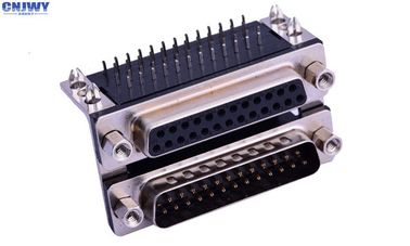VGA kết hợp đầu vào đầu ra kết nối 25 nam 25 cơ sở đen 90 độ Đăng đĩa