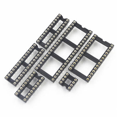 60VAC DIP SINGLE 2.54mm Pitch PBT Integrated IC Socket